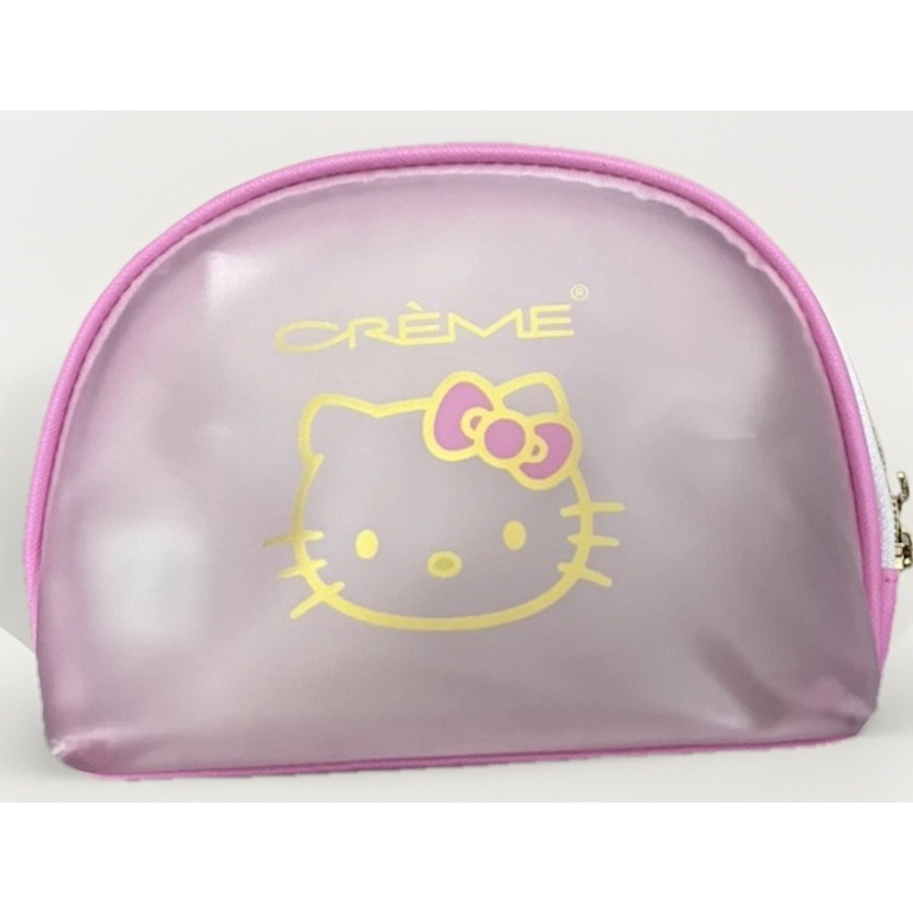 Hello Kitty x The Crème Shop Pink Cosmetic Makeup Bag Pouch 2023 Sanrio Collab